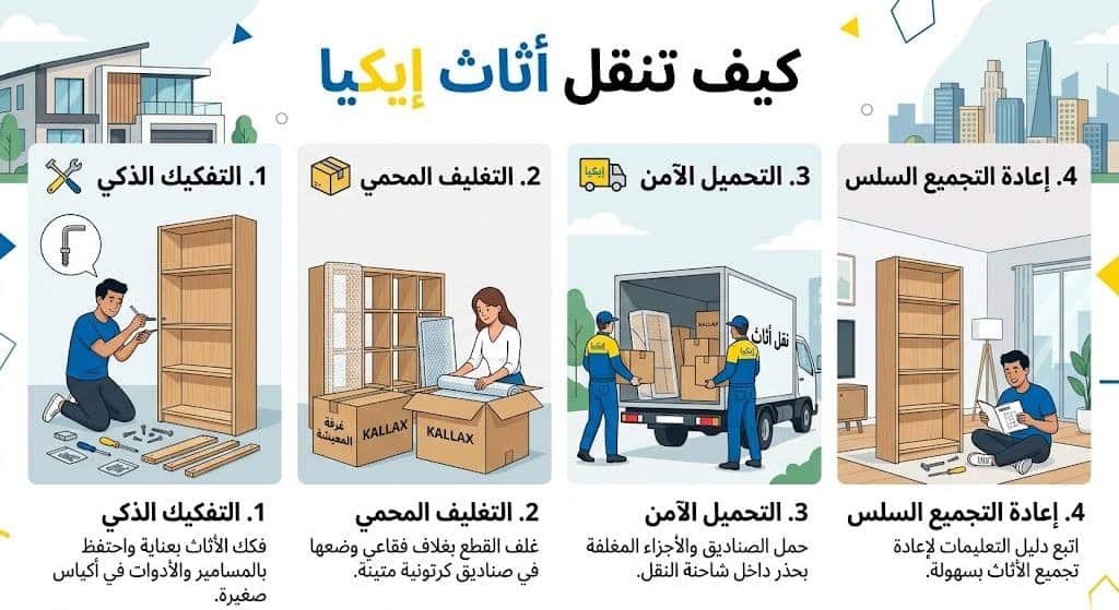 كيف تنقل أثاث إيكيا