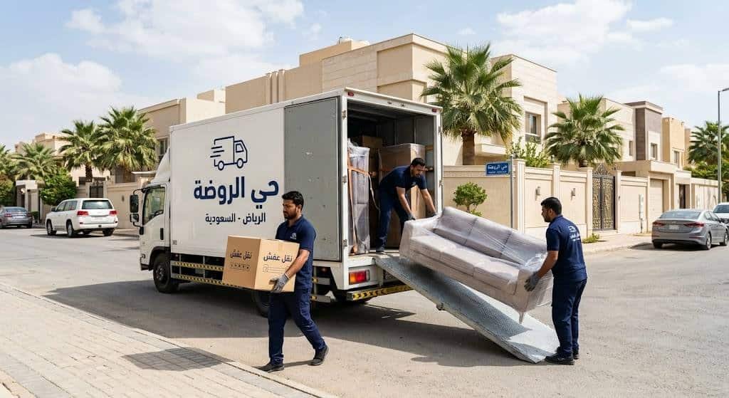 نقل عفش حي الروضة بالرياض